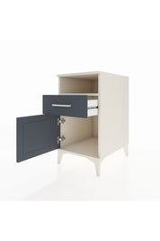 Kronos Komodin Tek Raflı Tek Çekmeceli Tek Kapaklı 44x59x80 Aytaşı-Antrasit