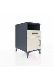 Kronos Komodin Tek Raflı Tek Çekmeceli Tek Kapaklı 44x59x80 Antrasit-Aytaşı