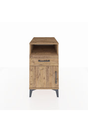 Kronos Komodin Tek Raflı Tek Çekmeceli Tek Kapaklı 44x59x80 Çam-Çam