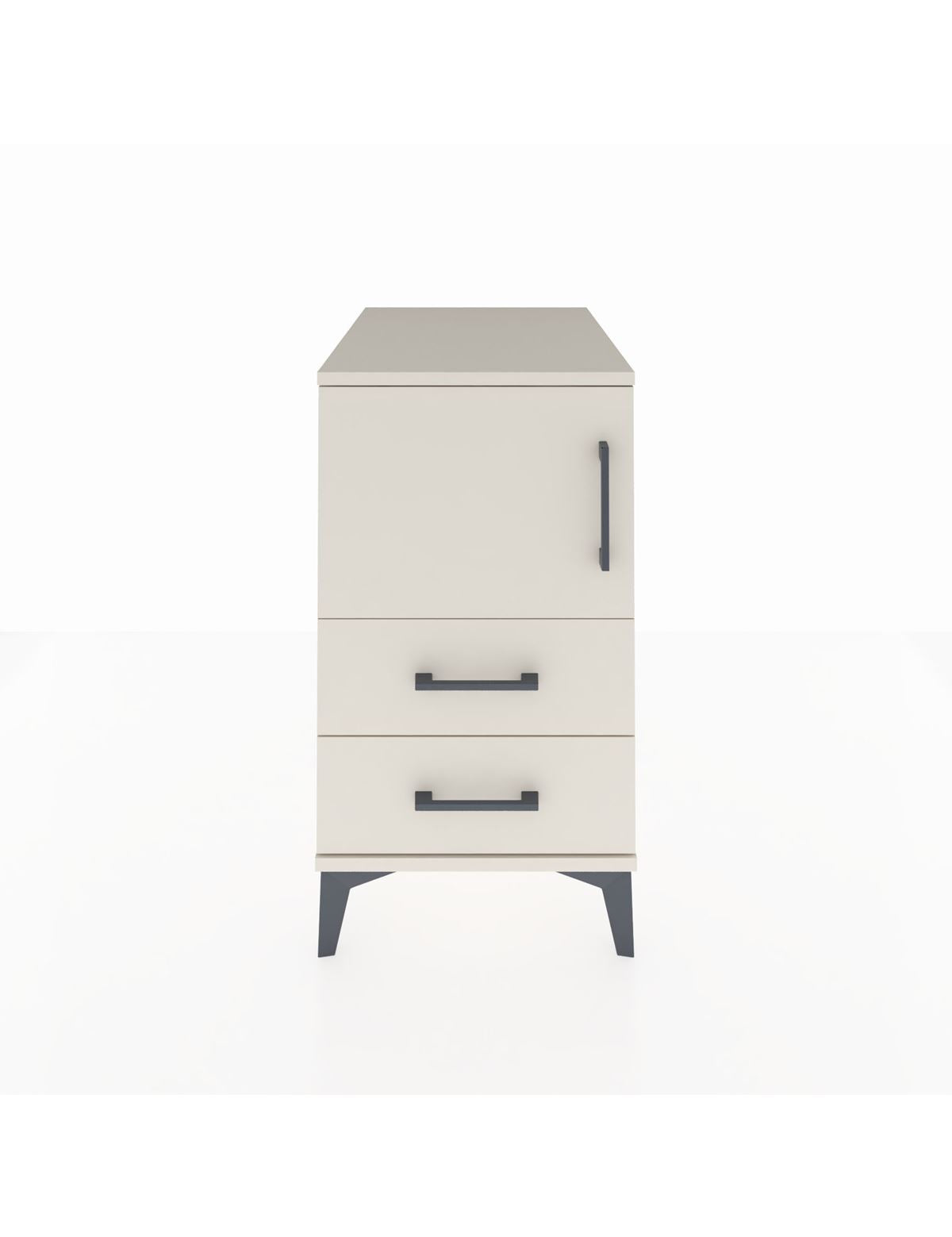 Kronos Komodin 2 Raflı 2 Çekmeceli Tek Kapaklı 44x59x80 Aytaşı-Aytaşı