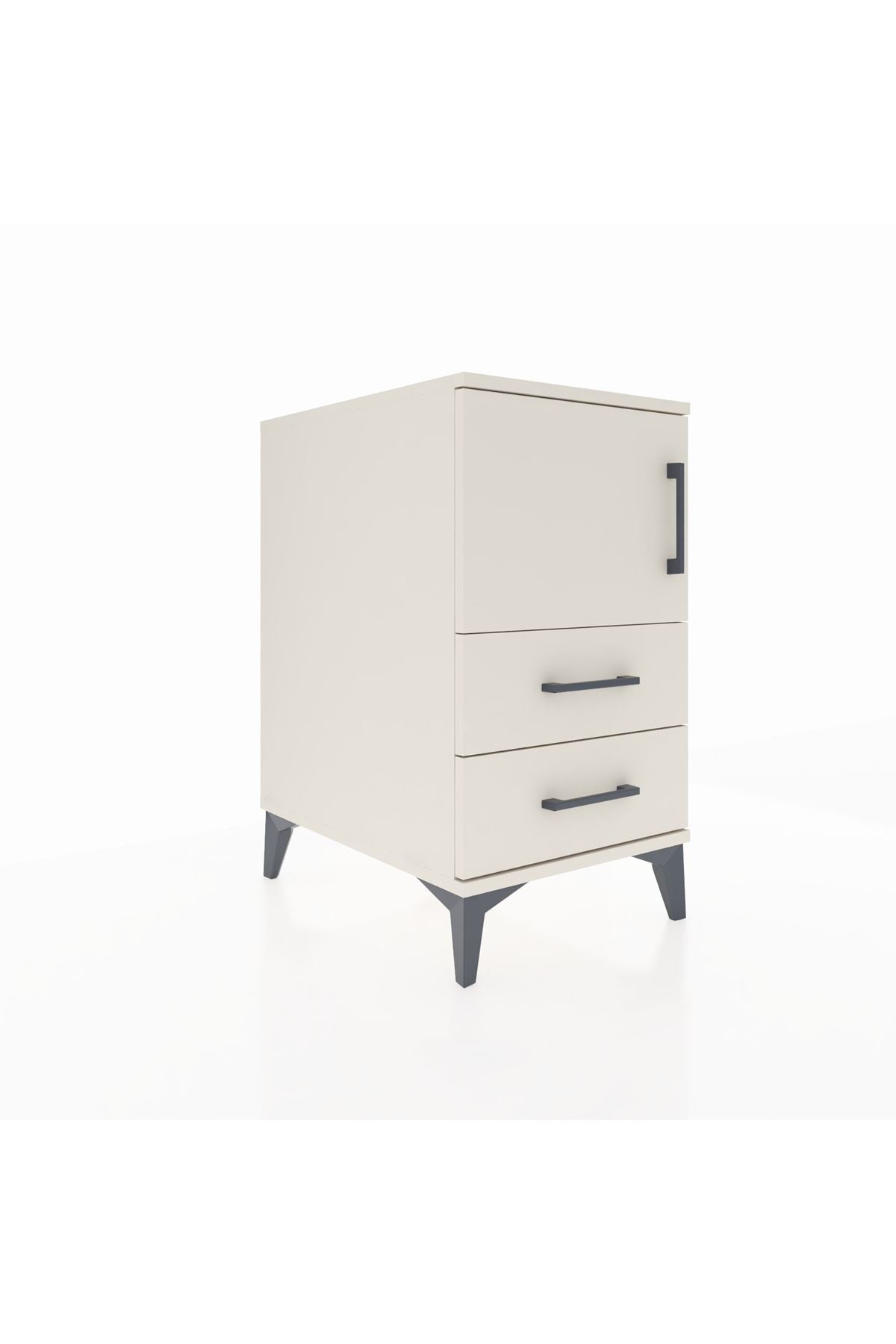 Kronos Komodin 2 Raflı 2 Çekmeceli Tek Kapaklı 44x59x80 Aytaşı-Aytaşı