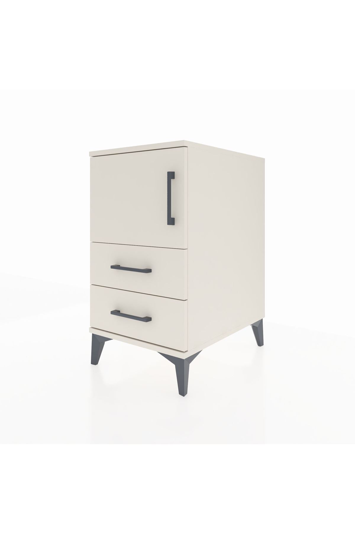 Kronos Komodin 2 Raflı 2 Çekmeceli Tek Kapaklı 44x59x80 Aytaşı-Aytaşı