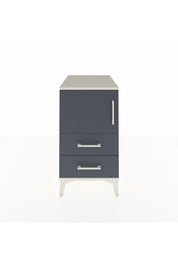 Kronos Komodin 2 Raflı 2 Çekmeceli Tek Kapaklı 44x59x80 Aytaşı-Antrasit