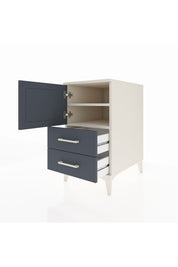 Kronos Komodin 2 Raflı 2 Çekmeceli Tek Kapaklı 44x59x80 Aytaşı-Antrasit