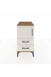 Kronos Komodin 2 Raflı 2 Çekmeceli Tek Kapaklı 44x59x80 Çam-Aytaşı