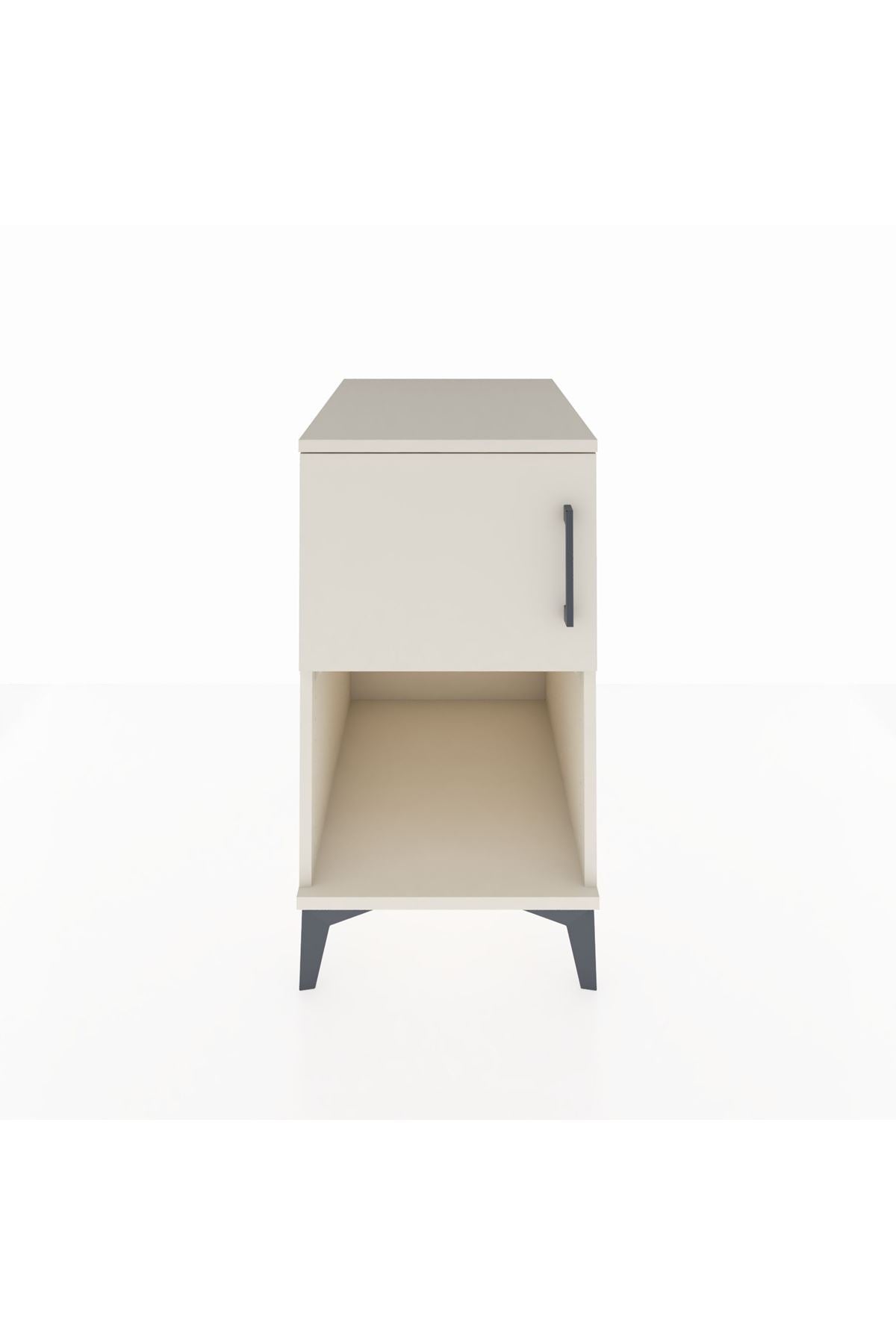 Kronos Komodin 2 Raflı Tek Kapaklı 44x59x80 Aytaşı-Aytaşı