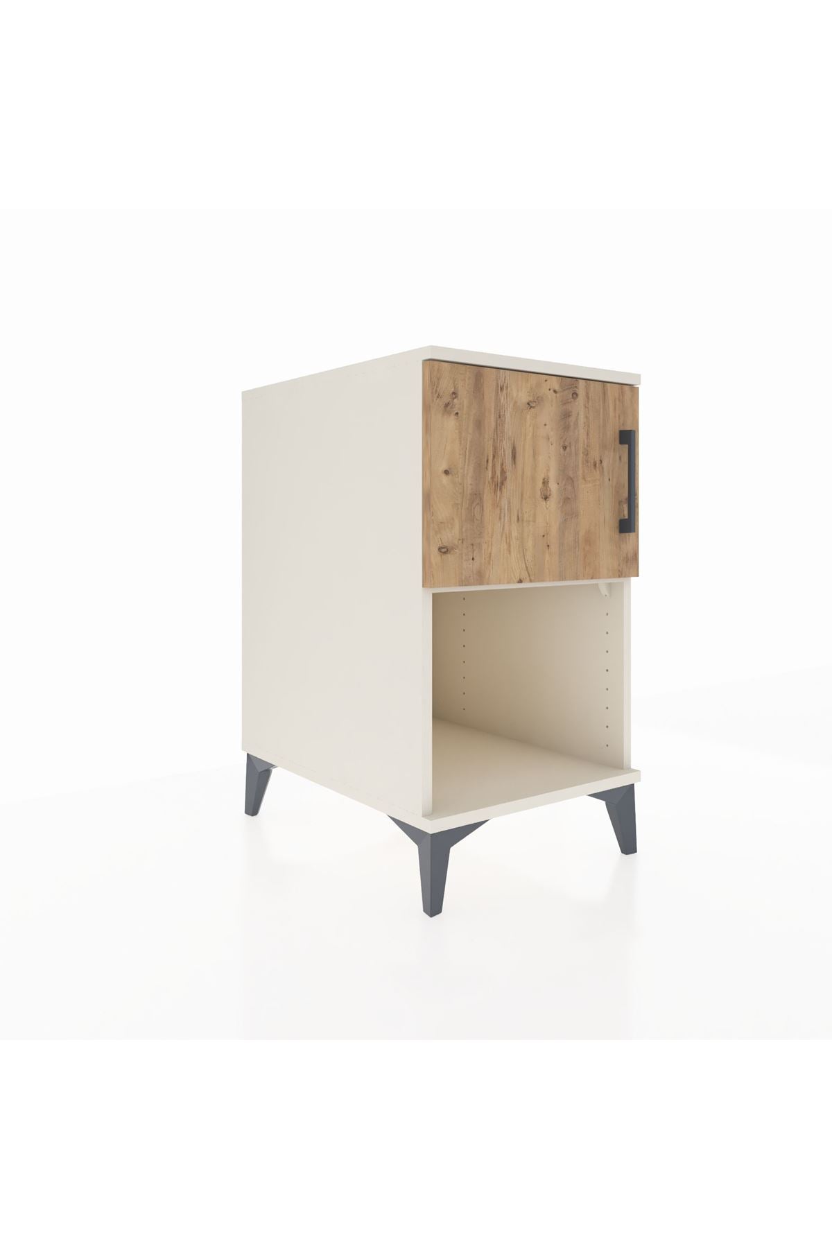 Kronos Komodin 2 Raflı Tek Kapaklı 44x59x80 Aytaşı-Çam