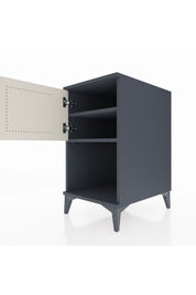 Kronos Komodin 2 Raflı Tek Kapaklı 44x59x80 Antrasit-Aytaşı