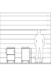 Kronos Komodin 2 Raflı Tek Kapaklı 44x59x80 Antrasit-Antrasit