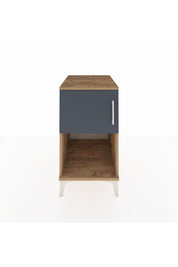 Kronos Komodin 2 Raflı Tek Kapaklı 44x59x80 Çam-Antrasit