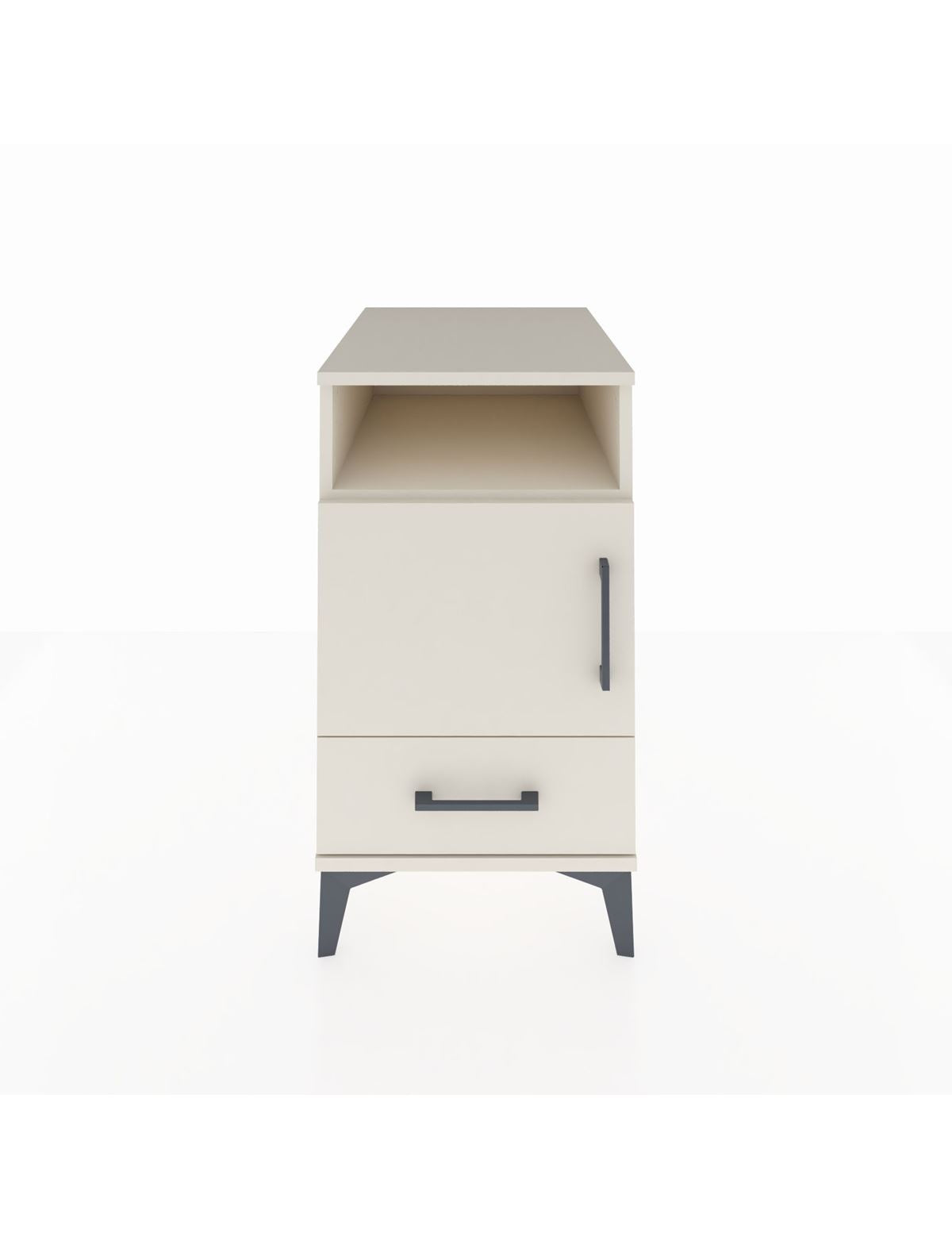 Kronos Komodin 3 Raflı Tek Çekmeceli Tek Kapaklı 44x59x80 Aytaşı-Aytaşı