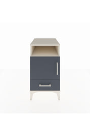 Kronos Komodin 3 Raflı Tek Çekmeceli Tek Kapaklı 44x59x80 Aytaşı-Antrasit