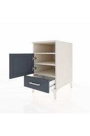 Kronos Komodin 3 Raflı Tek Çekmeceli Tek Kapaklı 44x59x80 Aytaşı-Antrasit