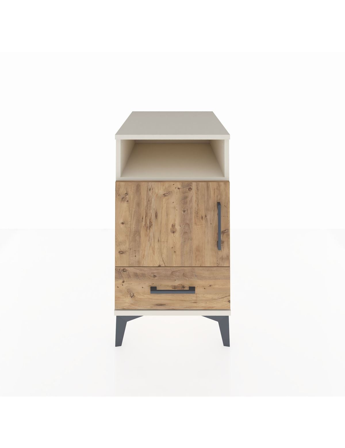 Kronos Komodin 3 Raflı Tek Çekmeceli Tek Kapaklı 44x59x80 Aytaşı-Çam