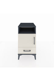 Kronos Komodin 3 Raflı Tek Çekmeceli Tek Kapaklı 44x59x80 Antrasit-Aytaşı