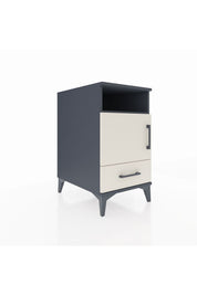Kronos Komodin 3 Raflı Tek Çekmeceli Tek Kapaklı 44x59x80 Antrasit-Aytaşı