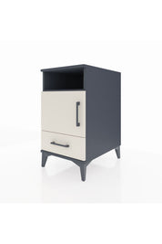 Kronos Komodin 3 Raflı Tek Çekmeceli Tek Kapaklı 44x59x80 Antrasit-Aytaşı