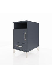 Kronos Komodin 3 Raflı Tek Çekmeceli Tek Kapaklı 44x59x80 Antrasit-Antrasit