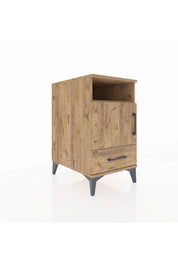 Kronos Komodin 3 Raflı Tek Çekmeceli Tek Kapaklı 44x59x80 Çam-Çam