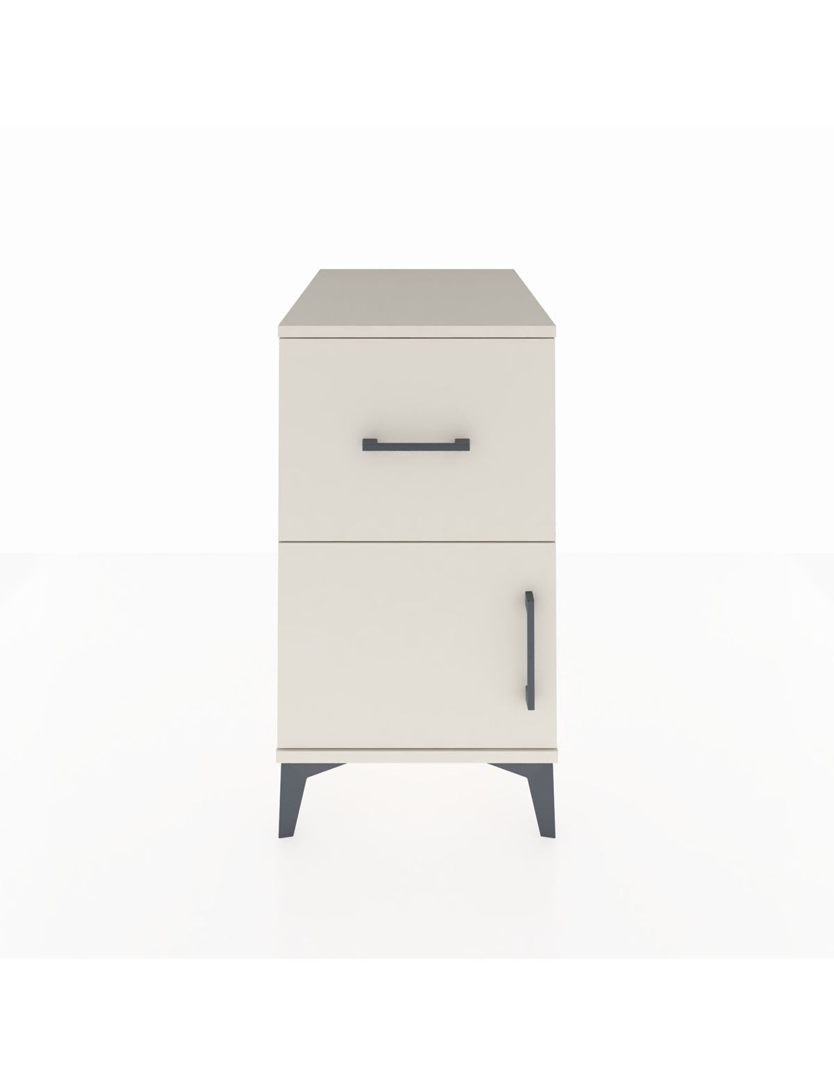 Kronos Komodin Tek Raflı Tek Çekmeceli Tek Kapaklı 44x59x80 Aytaşı-Aytaşı