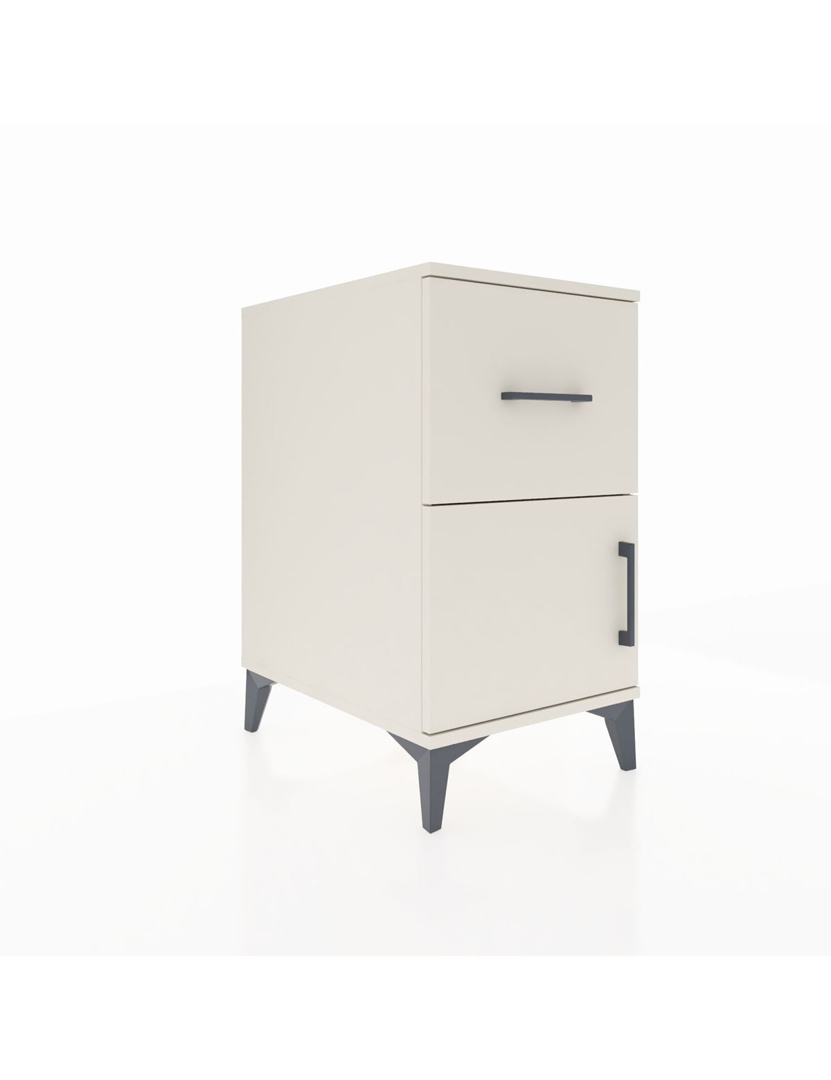 Kronos Komodin Tek Raflı Tek Çekmeceli Tek Kapaklı 44x59x80 Aytaşı-Aytaşı