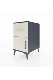 Kronos Komodin Tek Raflı Tek Çekmeceli Tek Kapaklı 44x59x80 Antrasit-Aytaşı