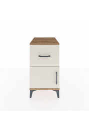 Kronos Komodin Tek Raflı Tek Çekmeceli Tek Kapaklı 44x59x80 Çam-Aytaşı