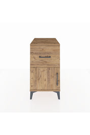 Kronos Komodin Tek Raflı Tek Çekmeceli Tek Kapaklı 44x59x80 Çam-Çam