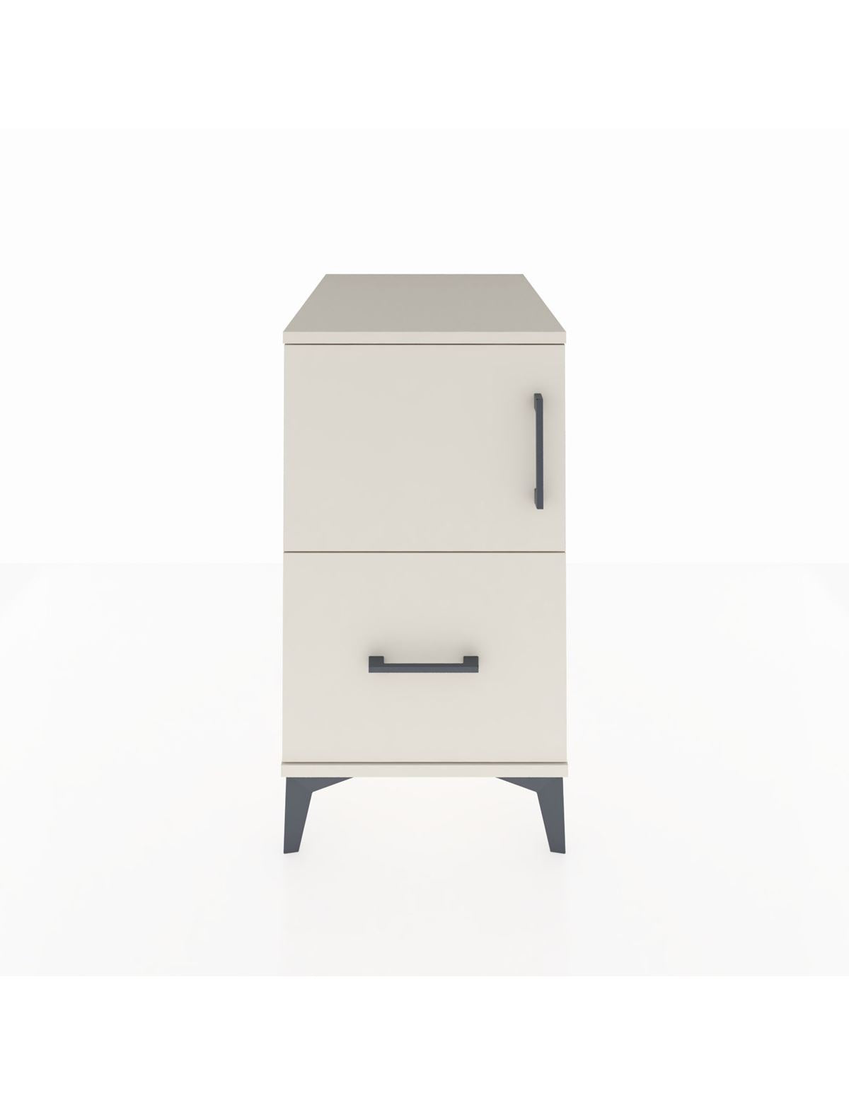 Kronos Komodin 2 Raflı Tek Çekmeceli Tek Kapaklı 44x59x80 Aytaşı-Aytaşı