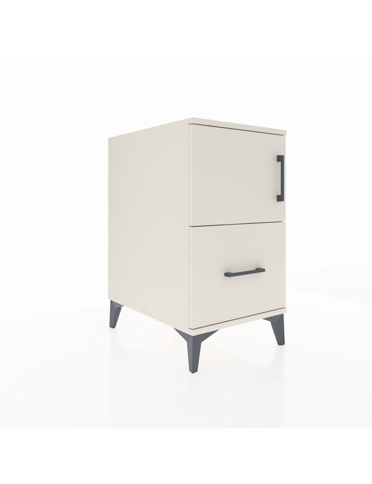 Kronos Komodin 2 Raflı Tek Çekmeceli Tek Kapaklı 44x59x80 Aytaşı-Aytaşı