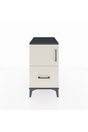 Kronos Komodin 2 Raflı Tek Çekmeceli Tek Kapaklı 44x59x80 Antrasit-Aytaşı