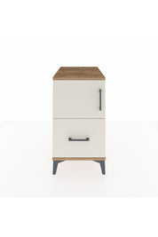 Kronos Komodin 2 Raflı Tek Çekmeceli Tek Kapaklı 44x59x80 Çam-Aytaşı