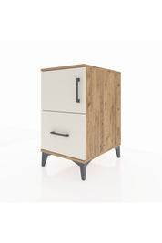 Kronos Komodin 2 Raflı Tek Çekmeceli Tek Kapaklı 44x59x80 Çam-Aytaşı