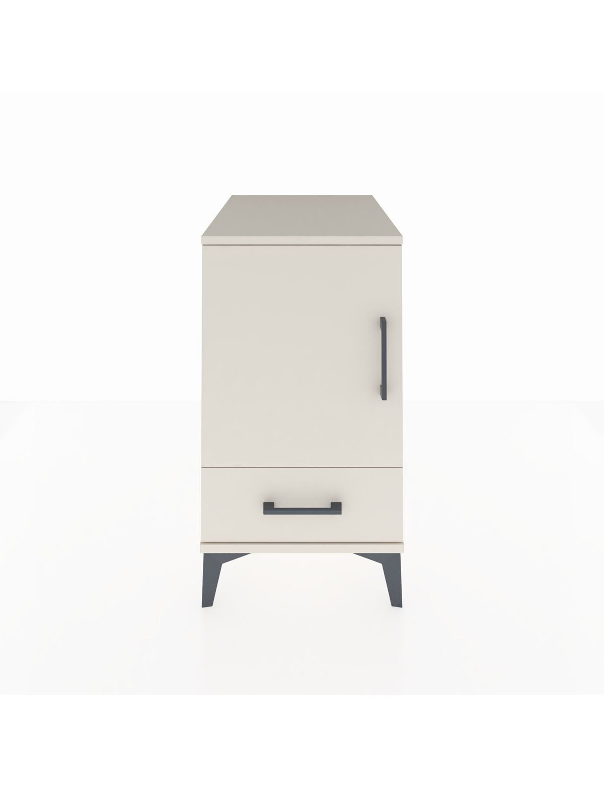 Kronos Komodin 2 Raflı Tek Çekmeceli Tek Kapaklı 44x59x80 Aytaşı-Aytaşı