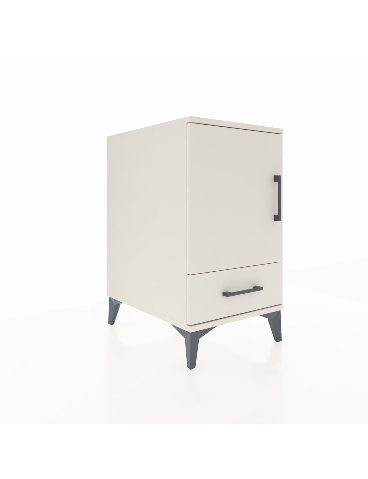 Kronos Komodin 2 Raflı Tek Çekmeceli Tek Kapaklı 44x59x80 Aytaşı-Aytaşı