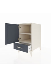 Kronos Komodin 2 Raflı Tek Çekmeceli Tek Kapaklı 44x59x80 Aytaşı-Antrasit