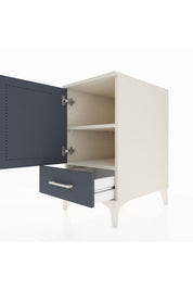 Kronos Komodin 2 Raflı Tek Çekmeceli Tek Kapaklı 44x59x80 Aytaşı-Antrasit