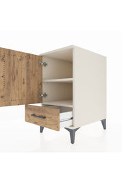 Kronos Komodin 2 Raflı Tek Çekmeceli Tek Kapaklı 44x59x80 Aytaşı-Çam