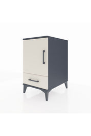 Kronos Komodin 2 Raflı Tek Çekmeceli Tek Kapaklı 44x59x80 Antrasit-Aytaşı