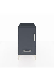 Kronos Komodin 2 Raflı Tek Çekmeceli Tek Kapaklı 44x59x80 Antrasit-Antrasit