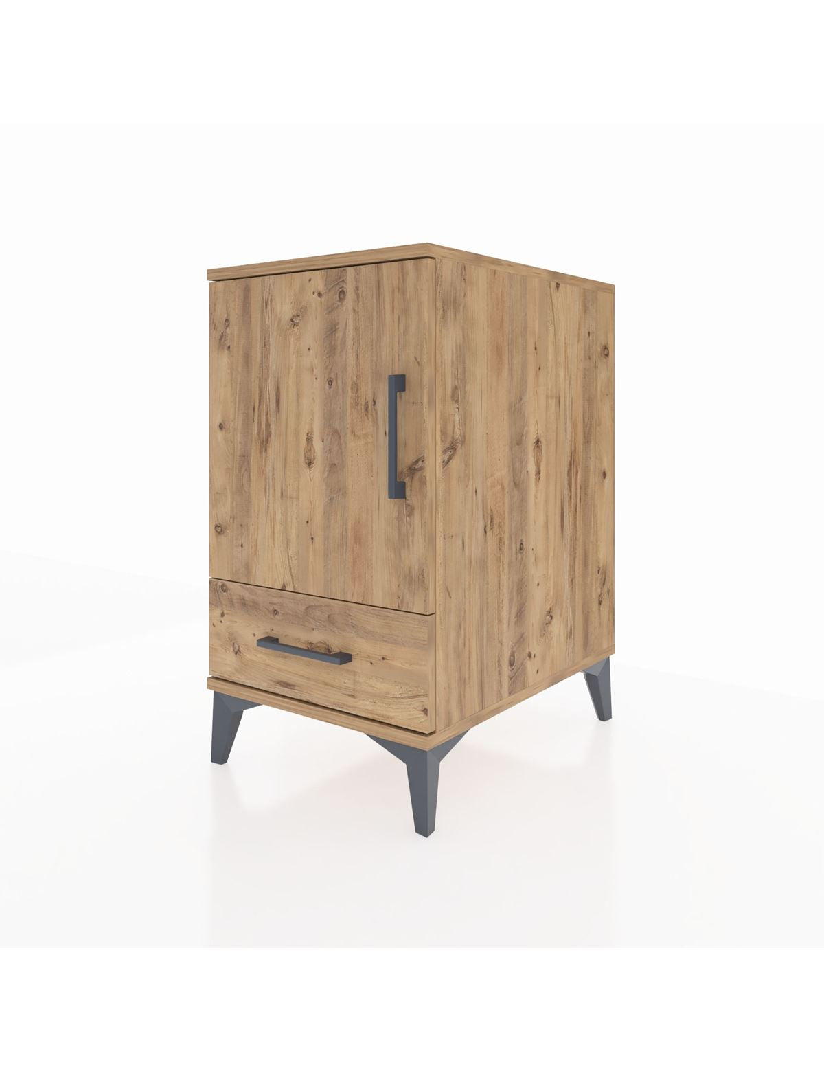 Kronos Komodin 2 Raflı Tek Çekmeceli Tek Kapaklı 44x59x80 - S74M020V9C