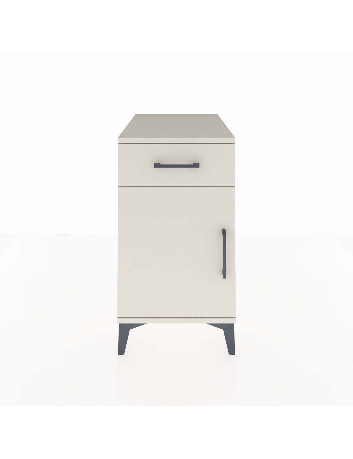 Kronos Komodin Tek Raflı Tek Çekmeceli Tek Kapaklı 44x59x80 Aytaşı-Aytaşı