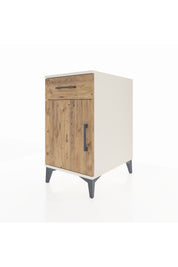 Kronos Komodin Tek Raflı Tek Çekmeceli Tek Kapaklı 44x59x80 Aytaşı-Çam