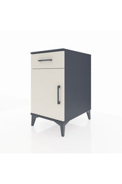 Kronos Komodin Tek Raflı Tek Çekmeceli Tek Kapaklı 44x59x80 Antrasit-Aytaşı