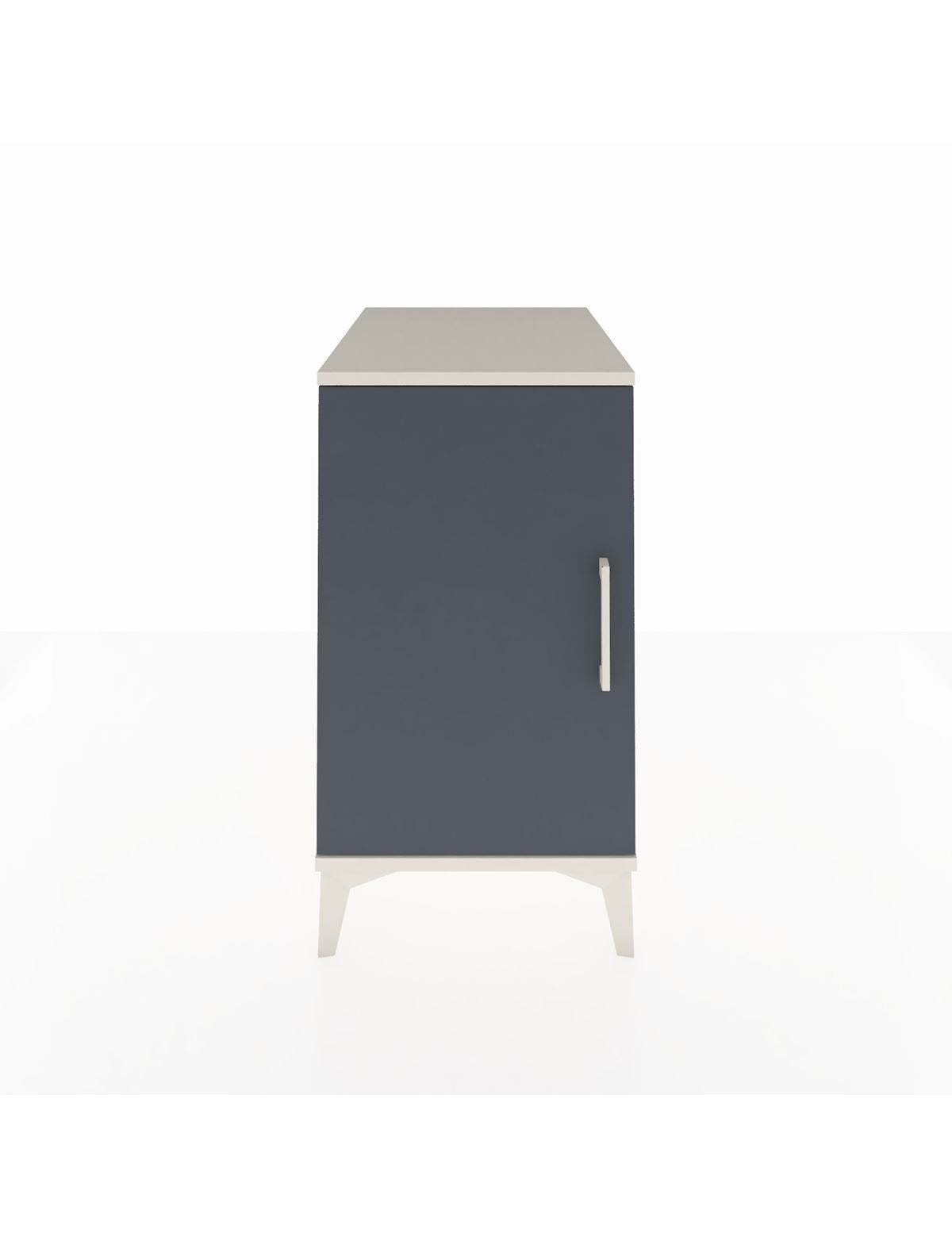 Kronos Komodin 2 Raflı Tek Kapaklı 44x59x80 Aytaşı-Antrasit