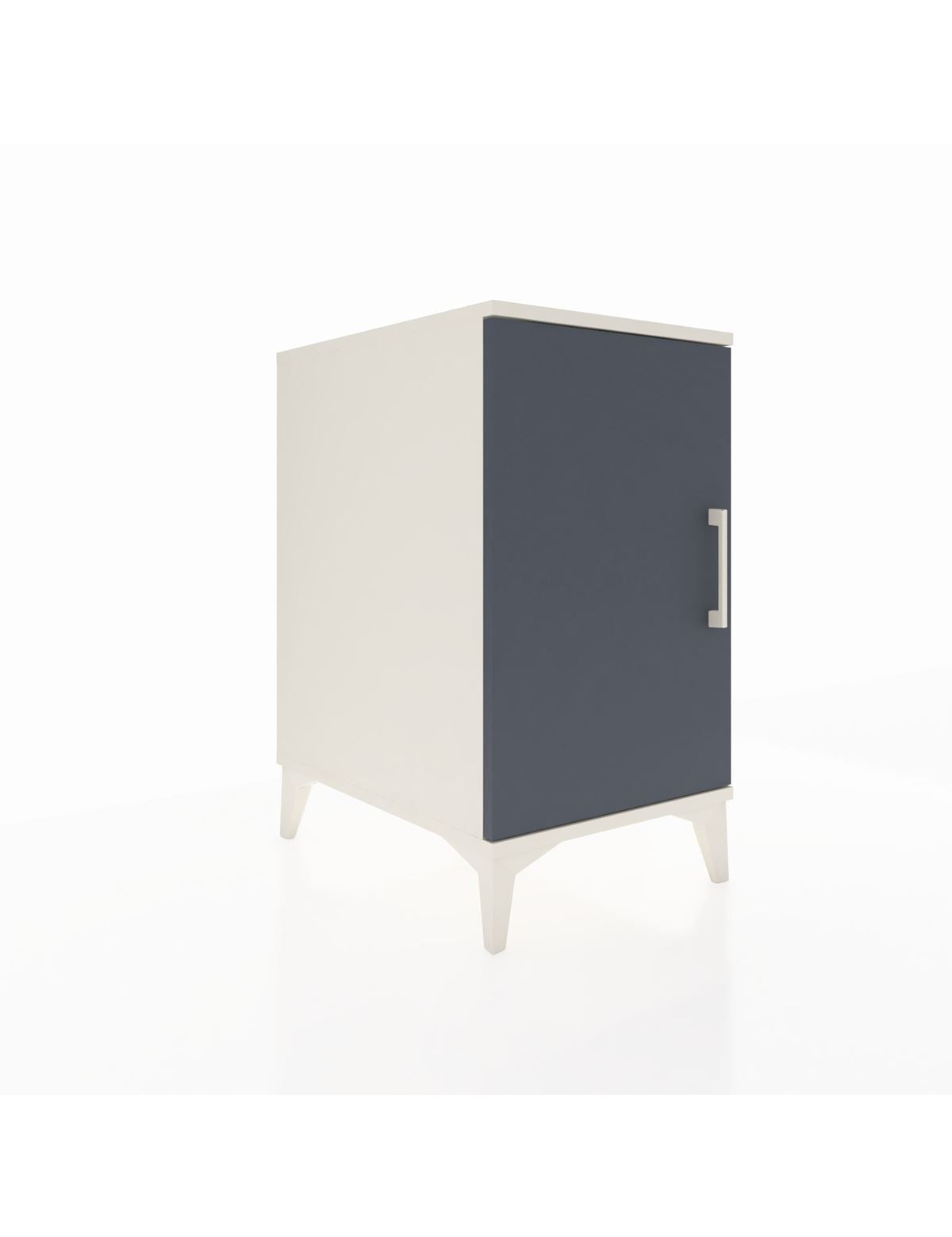 Kronos Komodin 2 Raflı Tek Kapaklı 44x59x80 Aytaşı-Antrasit