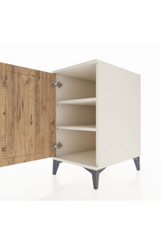 Kronos Komodin 2 Raflı Tek Kapaklı 44x59x80 Aytaşı-Çam