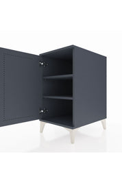 Kronos Komodin 2 Raflı Tek Kapaklı 44x59x80 Antrasit-Antrasit