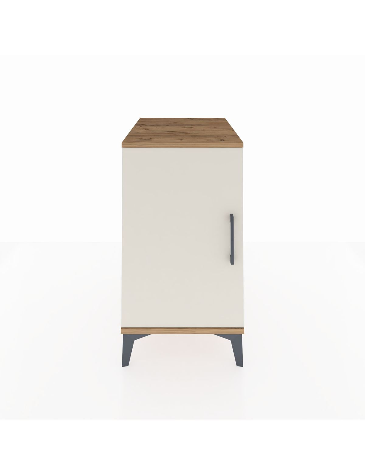 Kronos Komodin 2 Raflı Tek Kapaklı 44x59x80 Çam-Aytaşı