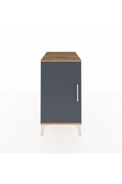 Kronos Komodin 2 Raflı Tek Kapaklı 44x59x80 Çam-Antrasit